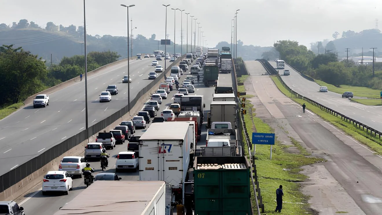 Paralisação de caminhoneiros pressiona Senado por MP do Frete