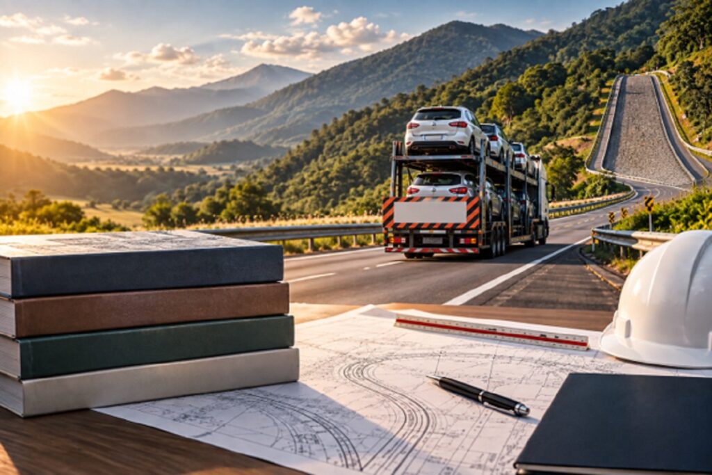 traçado de rodovias